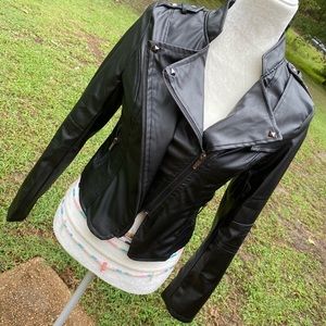 Faux Fall leather jacket